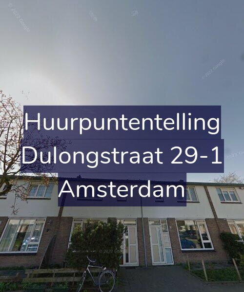 Foto gevel Huurpuntentelling voor Dulongstraat 29-1, Amsterdam