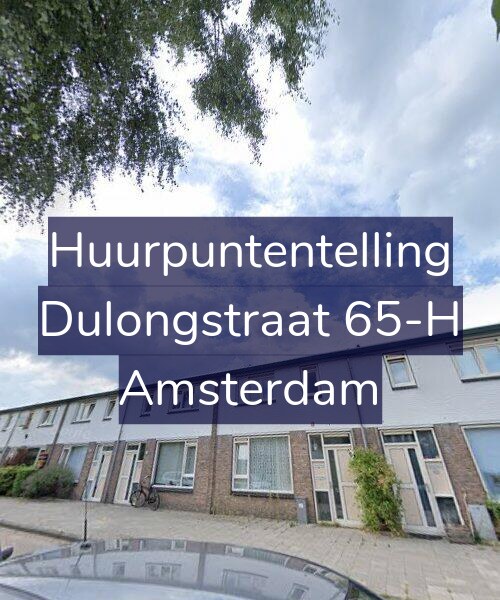 Foto gevel Huurpuntentelling voor Dulongstraat 65-H, Amsterdam