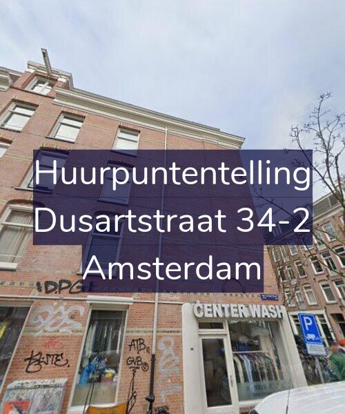 Foto gevel Huurpuntentelling voor Dusartstraat 34-2, Amsterdam