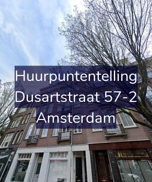 Foto gevel Huurpuntentelling voor Dusartstraat 57-2, Amsterdam