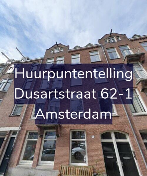 Foto gevel Huurpuntentelling voor Dusartstraat 62-1, Amsterdam