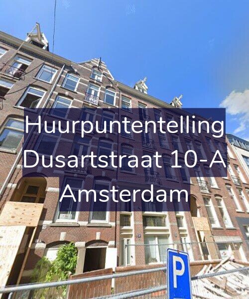 Foto gevel Huurpuntentelling voor Dusartstraat 10-A, Amsterdam