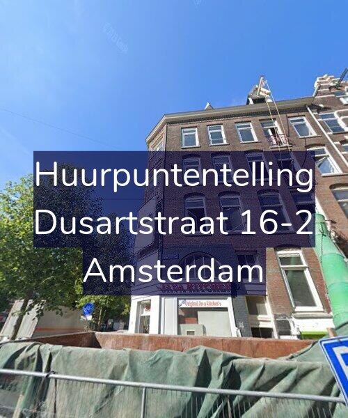 Foto gevel Huurpuntentelling voor Dusartstraat 16-2, Amsterdam