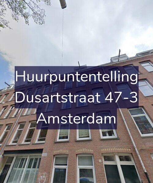 Foto gevel Huurpuntentelling voor Dusartstraat 47-3, Amsterdam