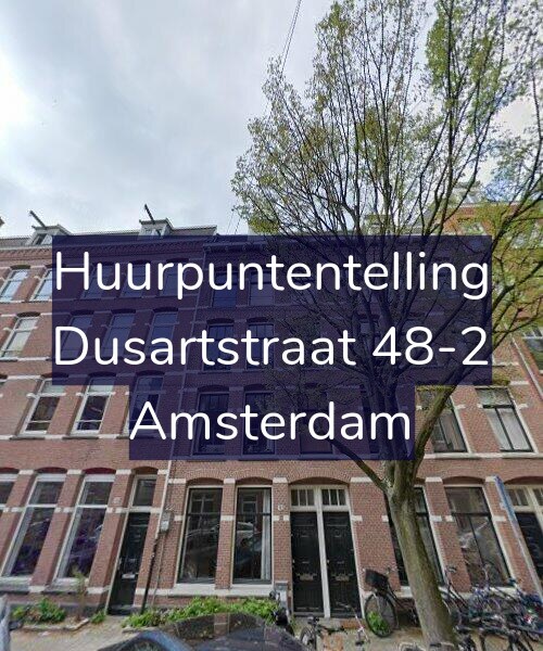 Foto gevel Huurpuntentelling voor Dusartstraat 48-2, Amsterdam