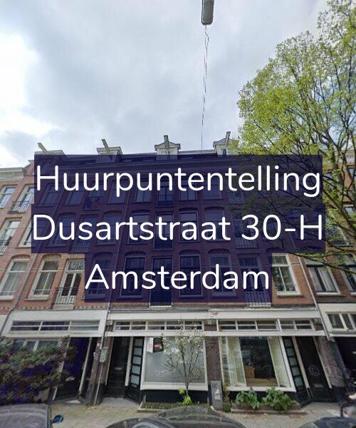 Foto gevel Huurpuntentelling voor Dusartstraat 30-H, Amsterdam