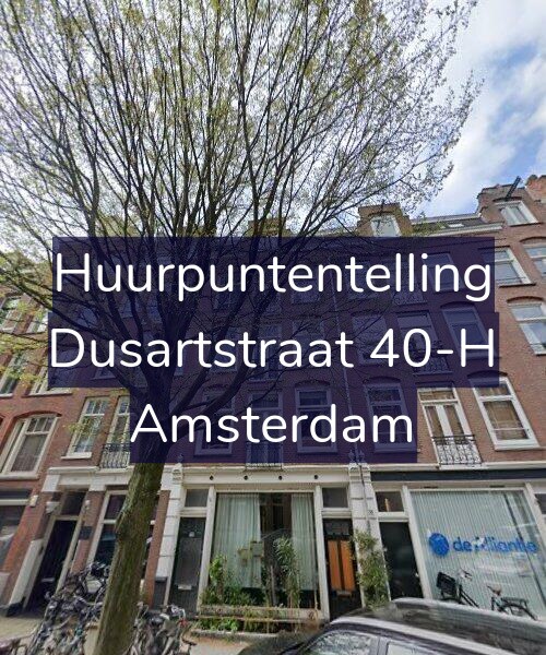 Foto gevel Huurpuntentelling voor Dusartstraat 40-H, Amsterdam