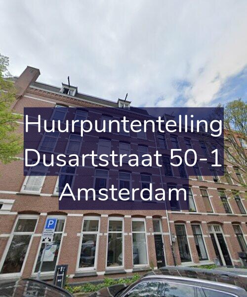 Foto gevel Huurpuntentelling voor Dusartstraat 50-1, Amsterdam