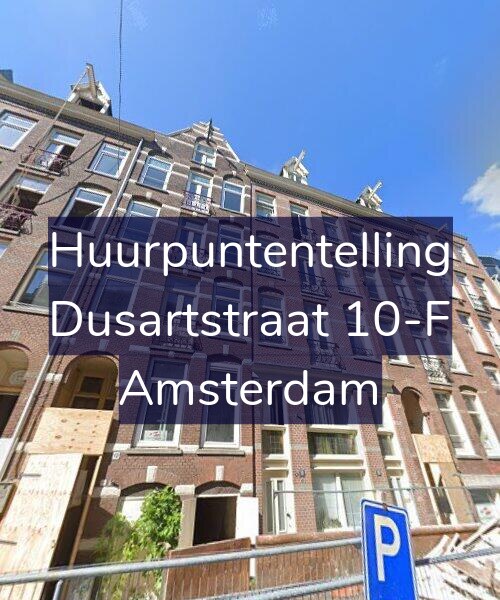 Foto gevel Huurpuntentelling voor Dusartstraat 10-F, Amsterdam