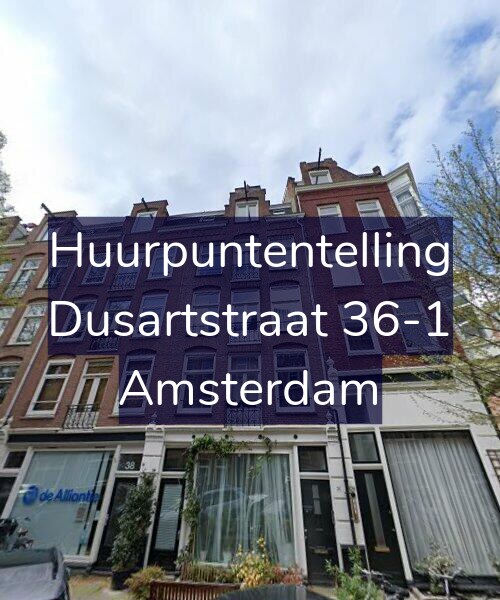 Foto gevel Huurpuntentelling voor Dusartstraat 36-1, Amsterdam