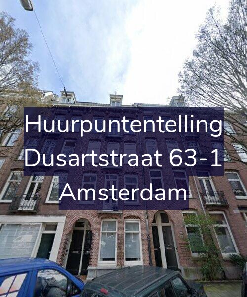 Foto gevel Huurpuntentelling voor Dusartstraat 63-1, Amsterdam