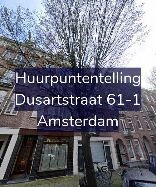 Foto gevel Huurpuntentelling voor Dusartstraat 61-1, Amsterdam
