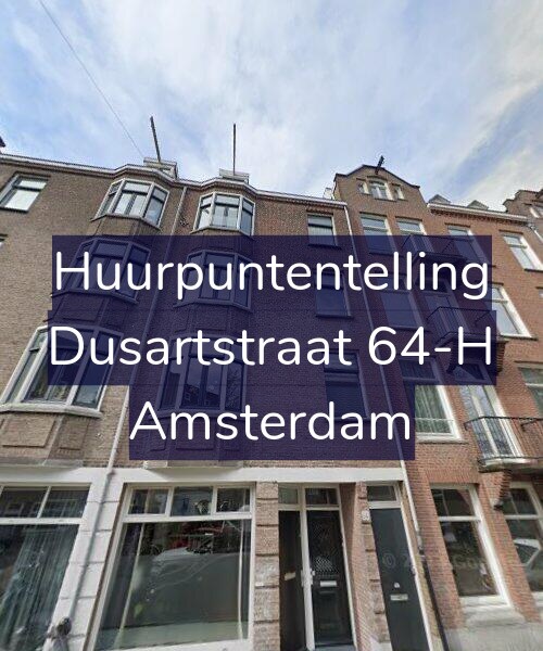 Foto gevel Huurpuntentelling voor Dusartstraat 64-H, Amsterdam