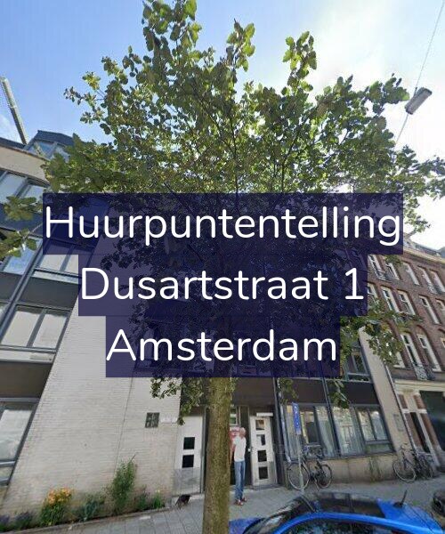 Foto gevel Huurpuntentelling voor Dusartstraat 1, Amsterdam