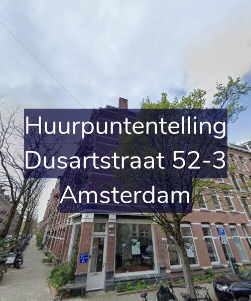 Foto gevel Huurpuntentelling voor Dusartstraat 52-3, Amsterdam