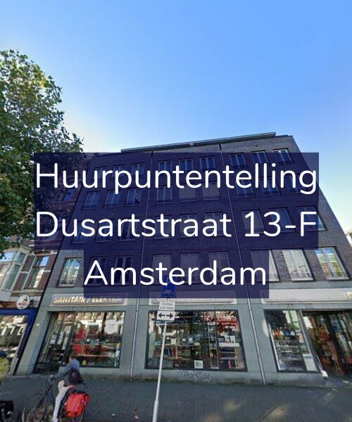 Foto gevel Huurpuntentelling voor Dusartstraat 13-F, Amsterdam