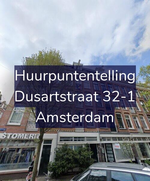 Foto gevel Huurpuntentelling voor Dusartstraat 32-1, Amsterdam