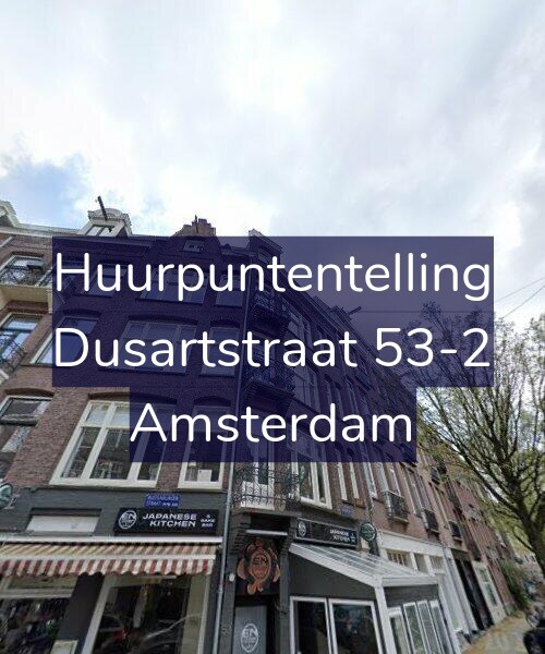Foto gevel Huurpuntentelling voor Dusartstraat 53-2, Amsterdam