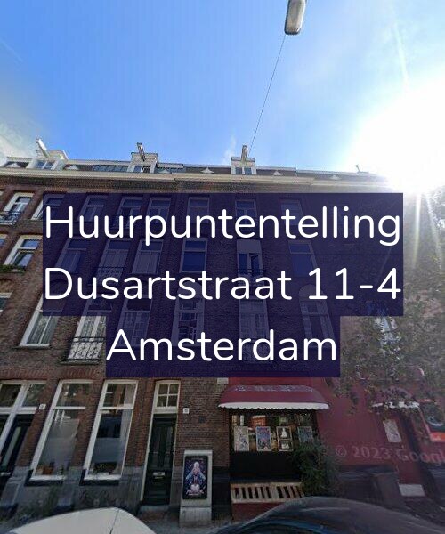 Foto gevel Huurpuntentelling voor Dusartstraat 11-4, Amsterdam