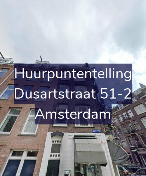 Foto gevel Huurpuntentelling voor Dusartstraat 51-2, Amsterdam