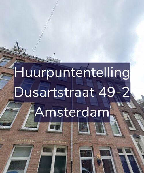 Foto gevel Huurpuntentelling voor Dusartstraat 49-2, Amsterdam