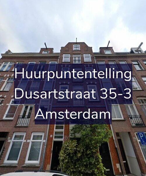Foto gevel Huurpuntentelling voor Dusartstraat 35-3, Amsterdam