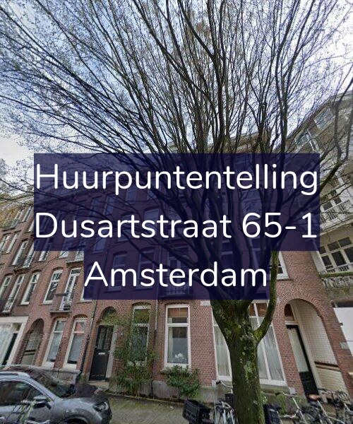 Foto gevel Huurpuntentelling voor Dusartstraat 65-1, Amsterdam