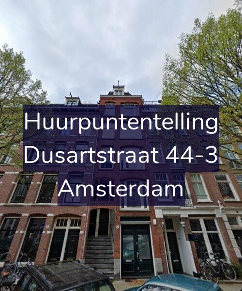 Foto gevel Huurpuntentelling voor Dusartstraat 44-3, Amsterdam