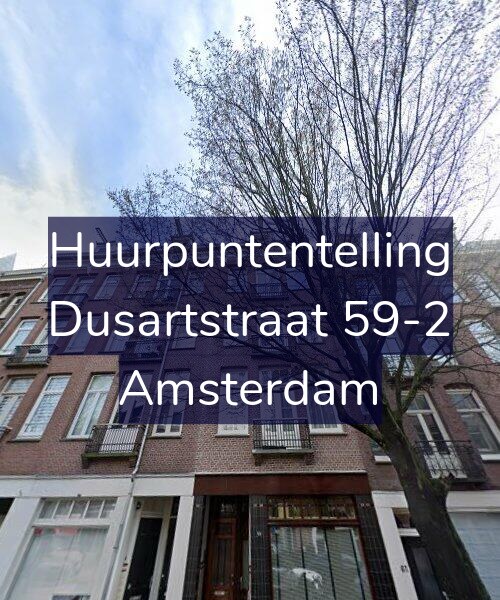 Foto gevel Huurpuntentelling voor Dusartstraat 59-2, Amsterdam