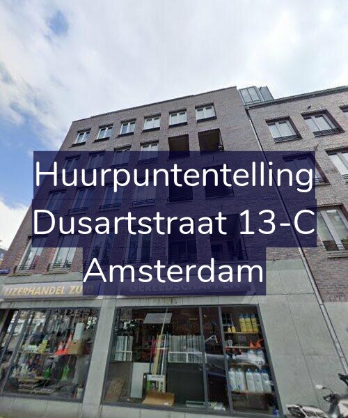 Foto gevel Huurpuntentelling voor Dusartstraat 13-C, Amsterdam