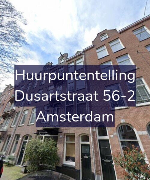 Foto gevel Huurpuntentelling voor Dusartstraat 56-2, Amsterdam