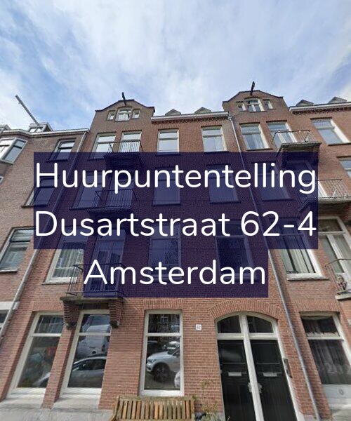 Foto gevel Huurpuntentelling voor Dusartstraat 62-4, Amsterdam