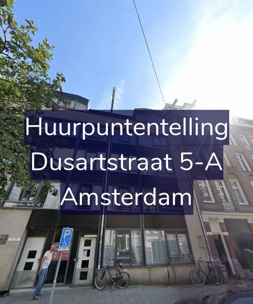 Foto gevel Huurpuntentelling voor Dusartstraat 5-A, Amsterdam