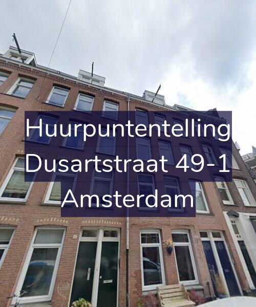 Foto gevel Huurpuntentelling voor Dusartstraat 49-1, Amsterdam