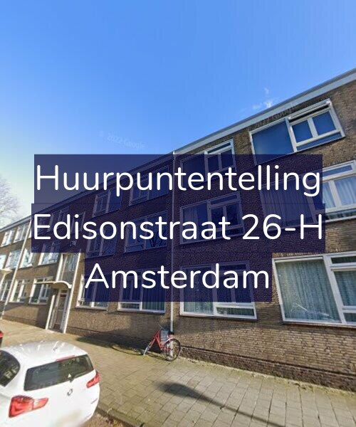 Foto gevel Huurpuntentelling voor Edisonstraat 26-H, Amsterdam