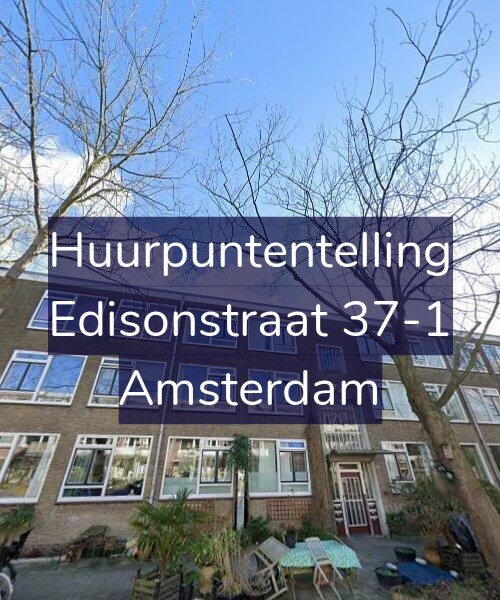 Foto gevel Huurpuntentelling voor Edisonstraat 37-1, Amsterdam