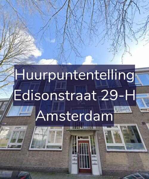 Foto gevel Huurpuntentelling voor Edisonstraat 29-H, Amsterdam