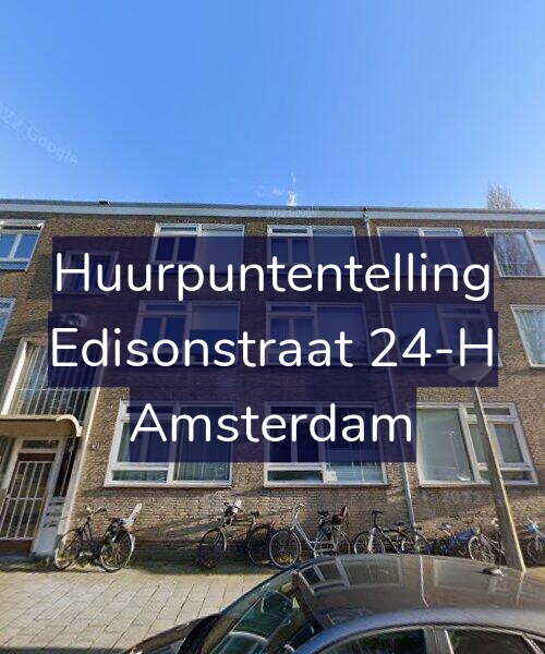 Foto gevel Huurpuntentelling voor Edisonstraat 24-H, Amsterdam