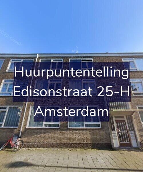 Foto gevel Huurpuntentelling voor Edisonstraat 25-H, Amsterdam