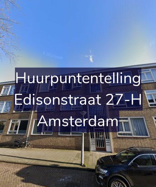 Foto gevel Huurpuntentelling voor Edisonstraat 27-H, Amsterdam