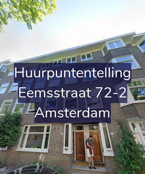 Foto gevel Huurpuntentelling voor Eemsstraat 72-2, Amsterdam