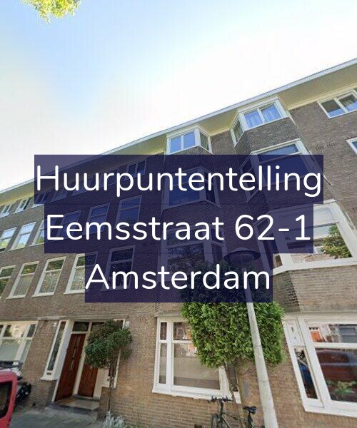 Foto gevel Huurpuntentelling voor Eemsstraat 62-1, Amsterdam