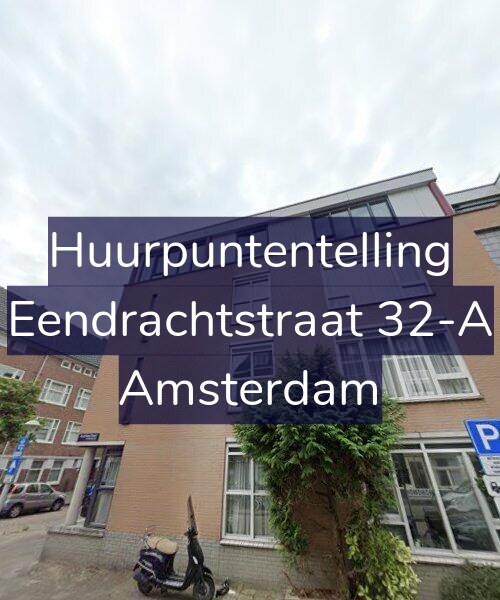 Foto gevel Huurpuntentelling voor Eendrachtstraat 32-A, Amsterdam