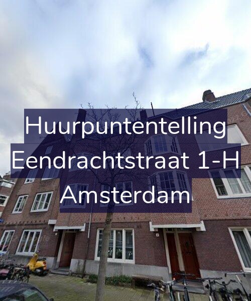 Foto gevel Huurpuntentelling voor Eendrachtstraat 1-H, Amsterdam