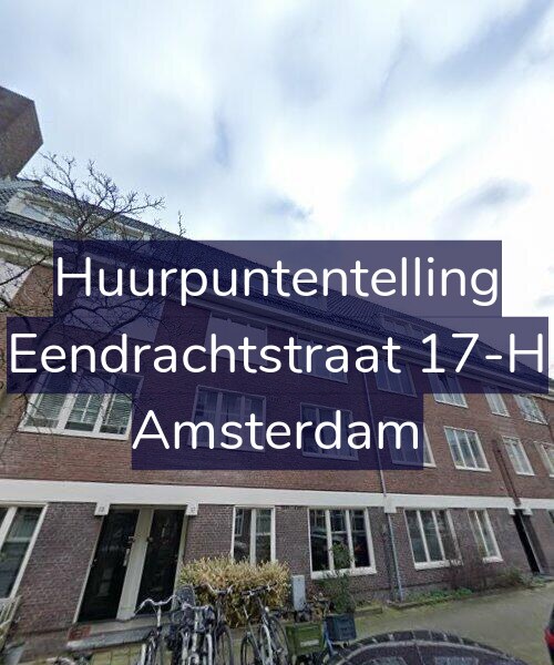 Foto gevel Huurpuntentelling voor Eendrachtstraat 17-H, Amsterdam