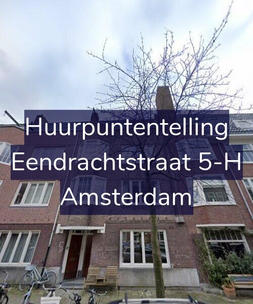 Foto gevel Huurpuntentelling voor Eendrachtstraat 5-H, Amsterdam