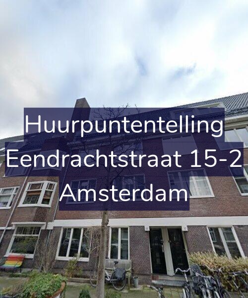 Foto gevel Huurpuntentelling voor Eendrachtstraat 15-2, Amsterdam