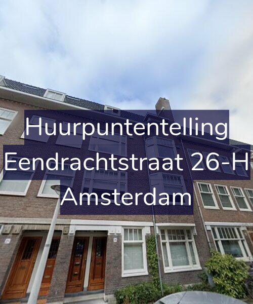 Foto gevel Huurpuntentelling voor Eendrachtstraat 26-H, Amsterdam