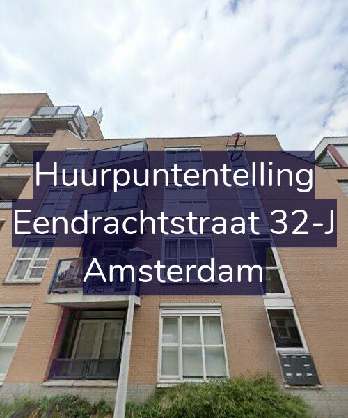 Foto gevel Huurpuntentelling voor Eendrachtstraat 32-J, Amsterdam