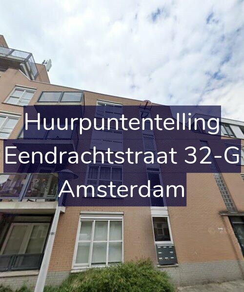 Foto gevel Huurpuntentelling voor Eendrachtstraat 32-G, Amsterdam